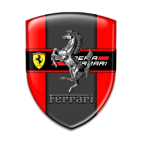 Ferrari Car Interior Badge Red Print New Logo Design 