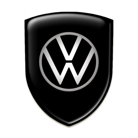 VW Silicone Badge Racing Edition Black Design 