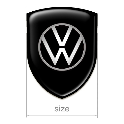 VW Silicone Badge Racing Edition Black Design 
