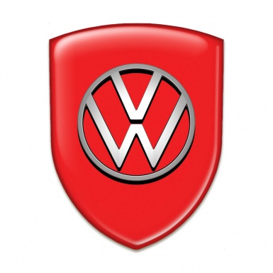 VW Auto Emblem High Quality Red Design 