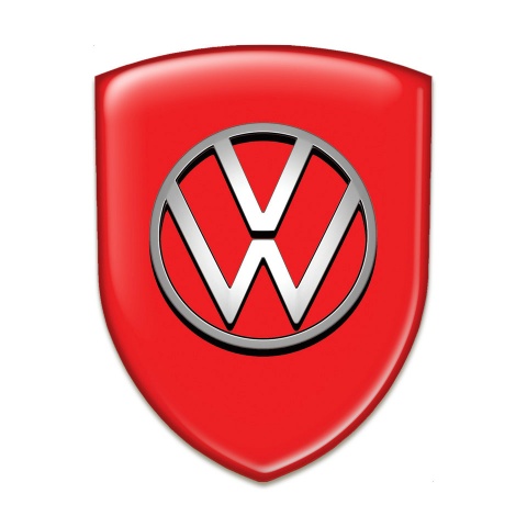 VW Auto Emblem High Quality Red Design 