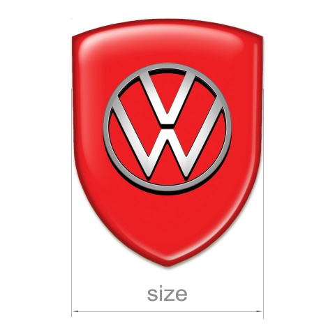 VW Auto Emblem High Quality Red Design 