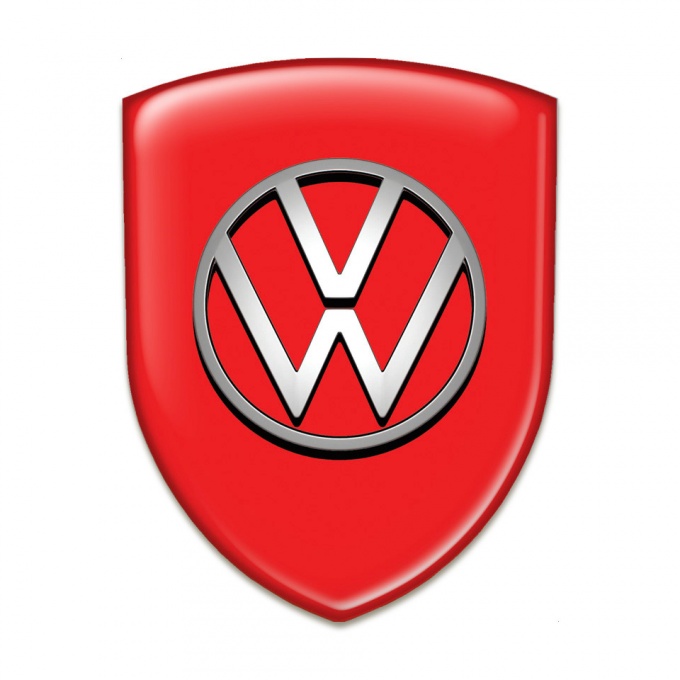 VW Auto Emblem High Quality Red Design 