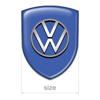 VW Emblem Badge Logo Blue design 