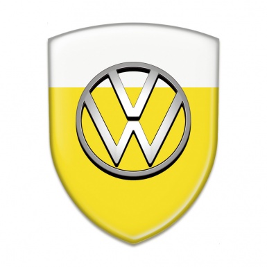 VW Emblem Exterior High End Yellow White Design 