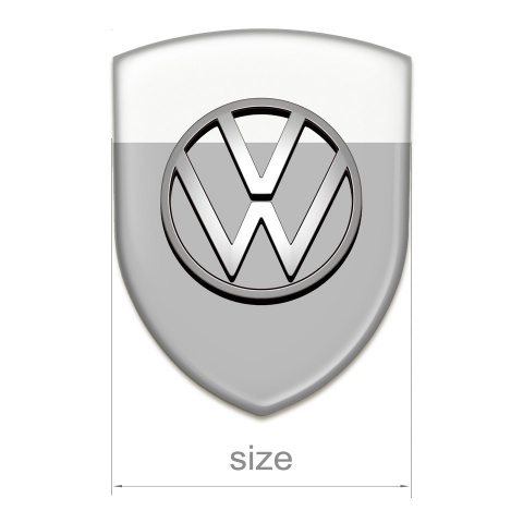 VW Emblem Interior  High Quality Grey White Design 