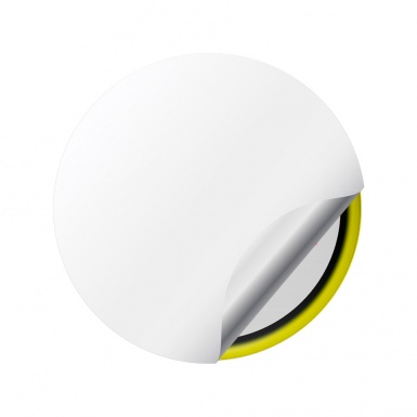 Ford Performance Wheel Emblems Center Cap Yellow Ring