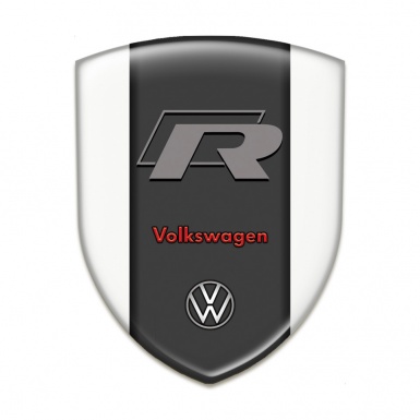 VW Emblem Interior  High End White Print and R Logo Version 