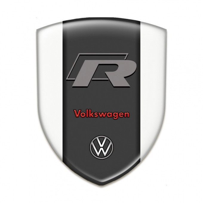 VW Emblem Interior  High End White Print and R Logo Version 