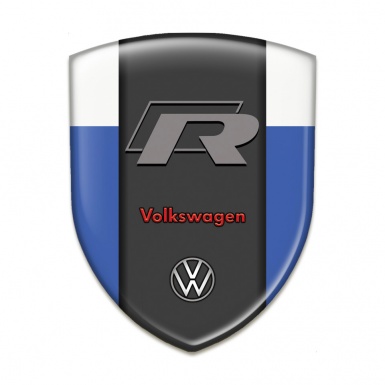 VW Self Adhesive Car logo Emblem Blue White Base R Logo Edition 