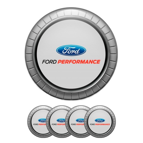 Ford Performance Wheel Stickers for Wheel Center Cap 3D Ring 