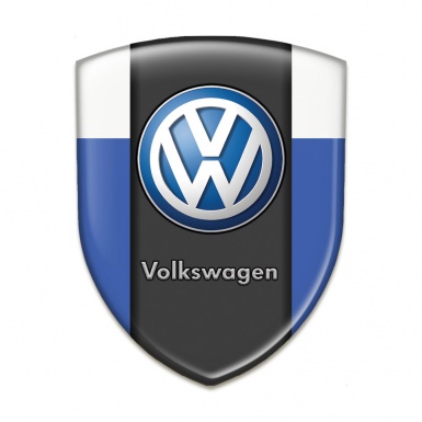 VW Car Interior Badge Blue White Print Classic Logo Style 