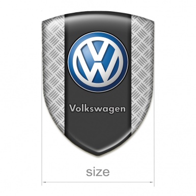 VW Domed Emblem High Quality Metal Mesh Effect and Calassic Logo 
