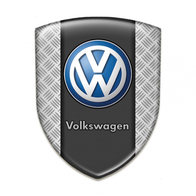 VW Domed Emblem High Quality Metal Mesh Effect and Calassic Logo 
