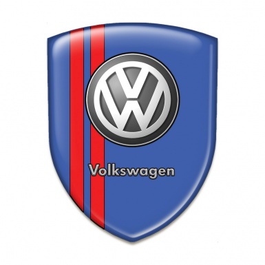 VW Silicone Shield Blue Base Red Stripes Design 