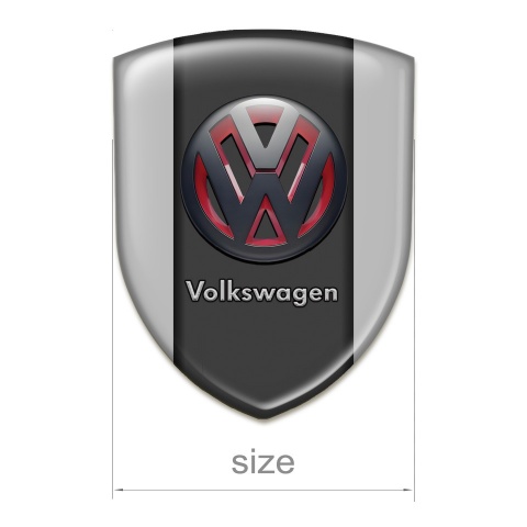 VW Auto Emblem Grey Background 3D Logo Style 