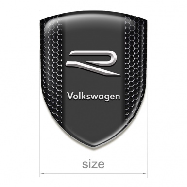 VW Resin Sticker High Quality  Perforated Steel R Design 