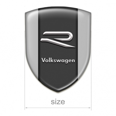 VW Silicone Shield Grey Print R Logo Design 