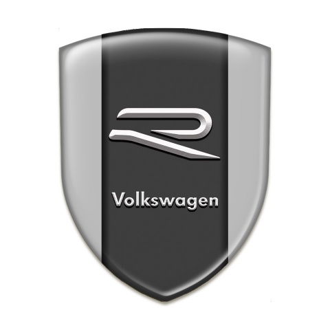 VW Silicone Shield Grey Print R Logo Design 