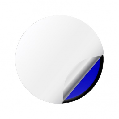 Tesla Wheel Stickers Center Cap Navy