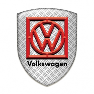 VW Self Adhesive Car logo Emblem Mesh Effect Base Frame Logo Style 