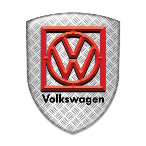 VW Self Adhesive Car logo Emblem Mesh Effect Base Frame Logo Style 