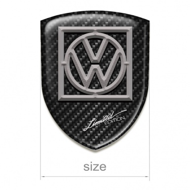 VW Car Interior Badge Dark Carbon Design Limited edition Style 