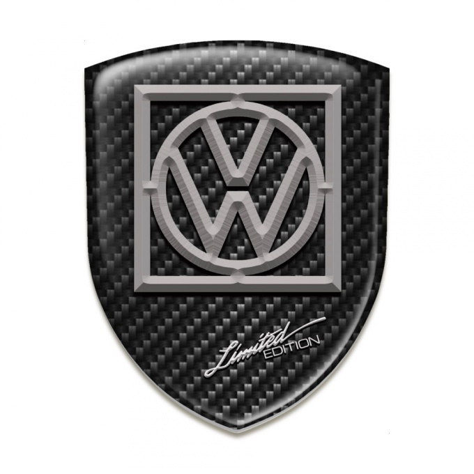 VW Car Interior Badge Dark Carbon Design Limited edition Style 