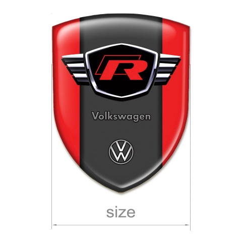 VW Silicone Shield Red and Graphit Base R Wings Logo 