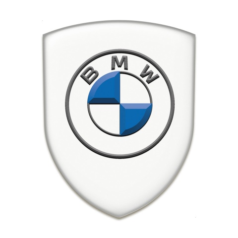 BMW Self Adhesive Car logo Emblem White Design 