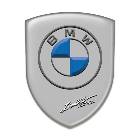 BMW Self Adhesive Emblem Logo Grey Base Limited Edition Style 