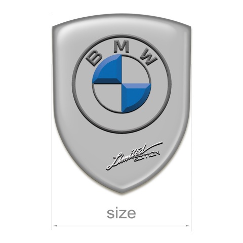 BMW Self Adhesive Emblem Logo Grey Base Limited Edition Style 