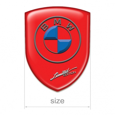 BMW Silicone Badge Red Background Limited Edition 