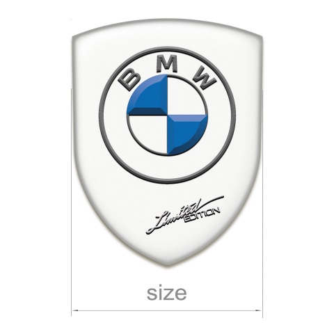 BMW Emblem Badge Logo White Background Limited Edition Design 