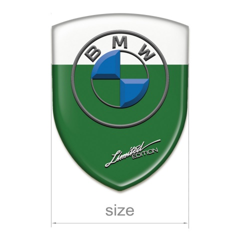 BMW Silicone Emblem Green White Base Limited Edition style 