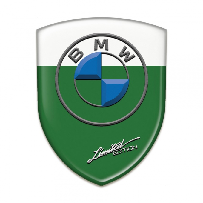 BMW Silicone Emblem Green White Base Limited Edition style 