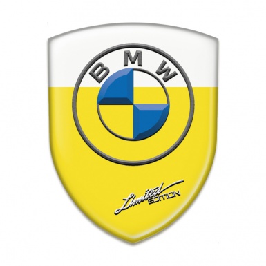BMW Emblem Interior Yellow white Base Limited Edition 
