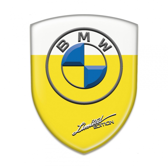 BMW Emblem Interior Yellow white Base Limited Edition 
