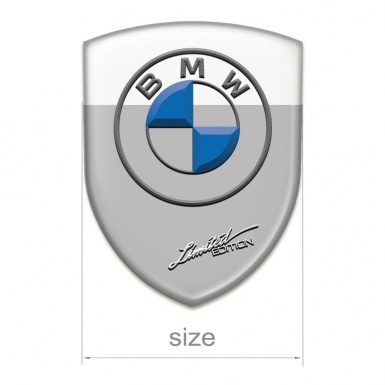 BMW Tuning Emblem Grey White Base Limited Edition Version 