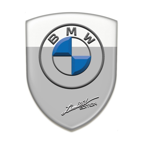 BMW Tuning Emblem Grey White Base Limited Edition Version 
