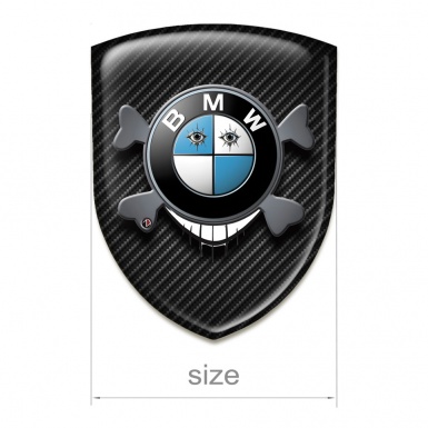 BMW Car Accessories Badge Dark Carbon smile Logo 