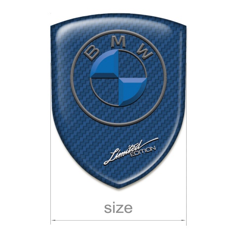 BMW Auto Emblem Navy Blue Carbon Variant