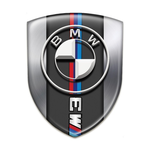 BMW M3 Self Adhesive Car logo Emblem Metallic Version 