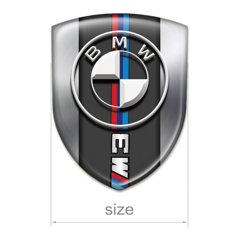 BMW M3 Self Adhesive Car logo Emblem Metallic Version 