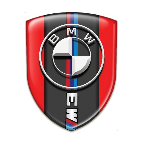 BMW M3 Silicone Car Decal Badge Red Version 