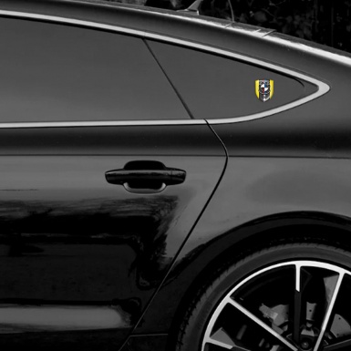 BMW M3 3D Gel Emblem Premium Quality Yellow Version 