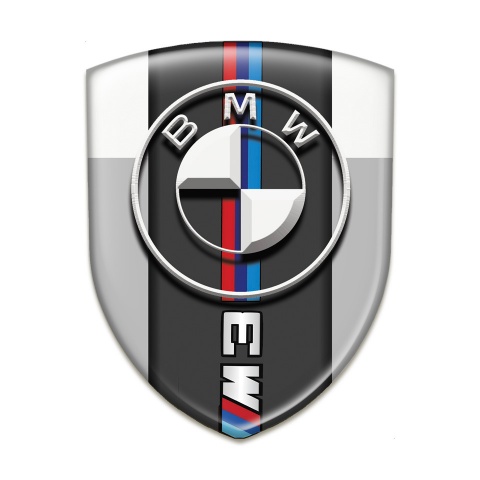 BMW M3 Car Interior Badge Grey White Background Version 