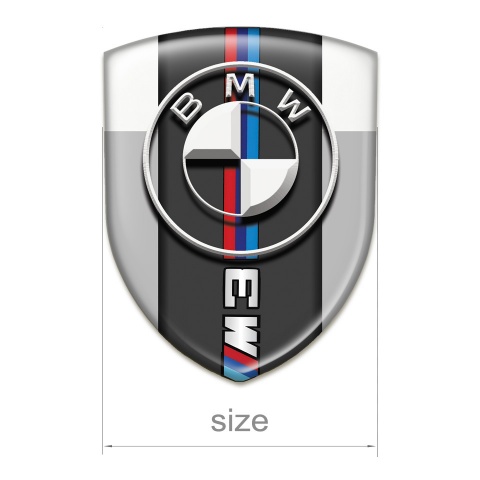 BMW M3 Car Interior Badge Grey White Background Version 