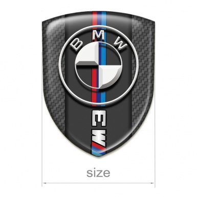 BMW M3 Silicone Badge Carbon Print Version 