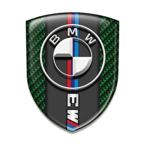 BMW M3 Emblem Badge Logo Green Carbon Version 